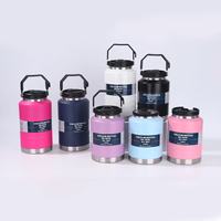 Botol Termos Stainless Steel Kapasitas Besar Tahan Panas, Dapat Disesuaikan, Tahan Panas 6-12 Jam, Cocok untuk Aktivitas Luar Ruangan