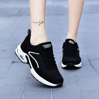 Chaussures de marche pour femmes à prix réduit en gros, avec empeignes extensibles, semelles à coussin d'air, style athlétique décontracté, adaptées à diverses occasions