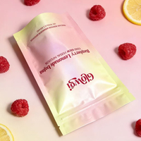 Sacs refermables réutilisables de qualité alimentaire avec impression personnalisée et logo, pochette autoportante pour l'emballage de thé en poudre