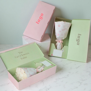 Paquete de regalo de lujo personalizado al por mayor, caja de papel plegable, caja rígida de flores plegable, caja de cosméticos para compras, producto para el cuidado de la piel - Product Image 1