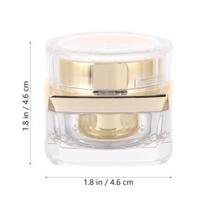 ตัวอย่างฟรี 5-50 กรัม 30/50/100 มล. บรรจุภัณฑ์พลาสติกอะคริลิคสีดำสีขาวคุณภาพสูงสำหรับเซรั่มบำรุงผิว โลชั่น ครีมทาหน้า เครื่องสำอาง - Product Image 5
