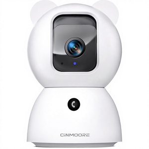 CINMOORE 2.5K 3K 4MP กล้องรักษาความปลอดภัยในร่ม AI การตรวจจับคน/สัตว์เลี้ยง/เสียงร้องไห้ แอพโทรศัพท์ 2.4GHz WiFi ฟูลดูเพล็กซ์ เสียง 2 ทิศทาง IR กลางคืน - Product Image 1
