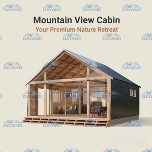 Villa en <span class=keywords><strong>bois</strong></span> exquise Dayang, intégrée à la nature – Cabane en rondins mobile moderne et écologique pour hôtels et zones écologiques - Product Image 6