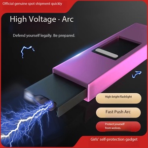 Lampe torche LED avec briquet à arc rechargeable USB, portable, en alliage d'aluminium, porte-clés, lumière d'urgence, finition polie - Product Image 2