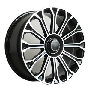 ขอบล้ออะลูมิเนียมกลึง CNC สีดำและสีเงิน ดีไซน์ 10 ก้าน งานกลึงความแม่นยำสูง - Product Image 1