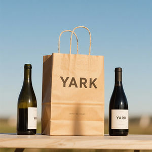Bolsa de Papel para Regalo de Vino de Vidrio de Alta Gama con Logotipo Impreso, Suministro de Fábrica - Product Image 3