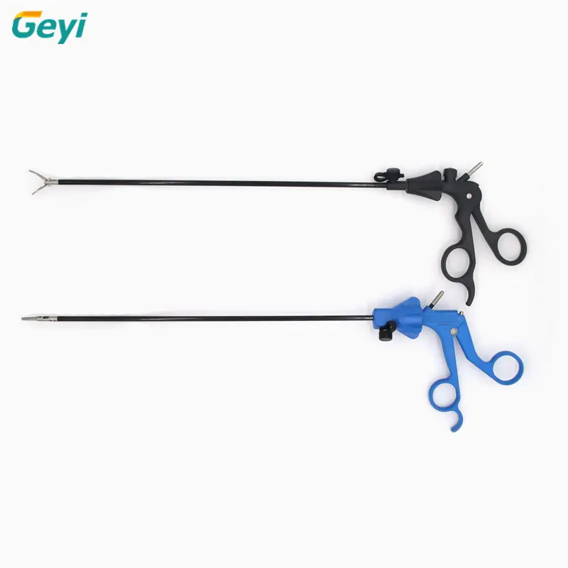 Geyi Manufactured 5mm Cholecystic Forceps And Gallbladder Graspers With Black Handle For Laparoscopic Surgical Instrument