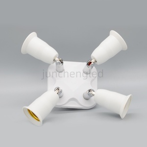 Extension Converter E26 Light Holder Adjustable 4 in 1 Light Socket Splitter 6+1 E26 E27 Adapter Converter Lamp Bulb - Product Image 2