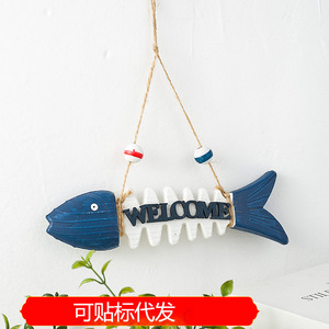 Panneau de bienvenue en bois en forme d'arête de poisson, lettres petites, décoration murale pour la maison - Product Image 4
