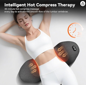 Massageador de Costas Smooth Spine Triple Fusion com Cabo USB, Aquecido, Vibração e Tração para Alívio da Dor em Tecidos Profundos - Product Image 5