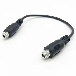 3.5mm female Stereo Panel Mount to 3.5mm female Stereo Panel Mount Cable 0.2m audio video cables