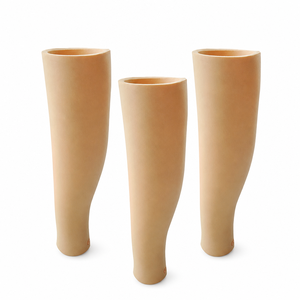 Copertura Impermeabile in EVA 160g Leggera per Protesi Sotto il Ginocchio, Colore Pelle Naturale, 43cm - Product Image 4