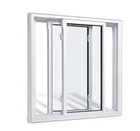 Fenêtres en PVC imperméable isolation thermique fenêtres en PVC réfléchissantes fenêtres coulissantes