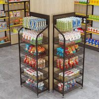 Ausstellungsständer Supermarktregal Weinregale Einkaufswagen Verkaufsregale Vitrine Metallisch Leichtgewichtig Schnelle Installation