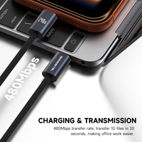 Kabel Data USB Type C SOMOSTEL SMS-BY01 Power Bank Aluminium Alloy 1.2m 240W Pengisian Cepat untuk Samsung Kabel Tipo C Carga Rapida
