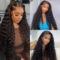Perruque Lace Front à Ondulations Longues en Cheveux Humains Vierges Brésiliens 100% avec Dentelle HD Marron Clair