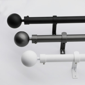 Juego de barra de cortina de venta de fábrica con amarres Barra de cortina de gancho de metal y barra de cortina de retenciones - Product Image 2