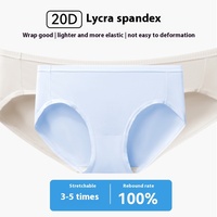 Culotte de bikini Lenzing pour femme, antibactérienne 7A, taille haute, fine et respirante, vente en gros