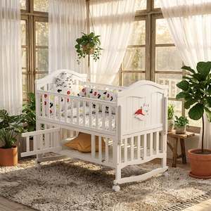 Cuna Multifuncional para Bebés, Sofá de Lujo de Alta Gama, con Espacio de Almacenamiento Extendido y 3 Niveles Ajustables - Product Image 1