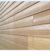 Panneaux de bardage en fibrociment à grain de bois pour murs intérieurs et extérieurs, revêtement de façade, panneaux de bardage en ciment imitation bois