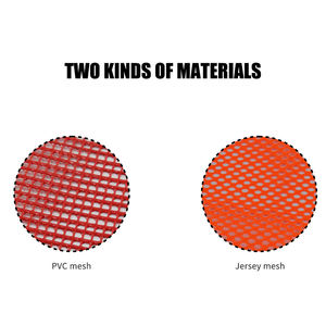 FMCSA 393.87 Approved 18 X 18 Inch PVC Mesh <b>Safety</b> Flag with Wooden Dowel ANSI Reflective Webbing for <b>Roadway</b> Jersey Mesh Style - Product Image 5