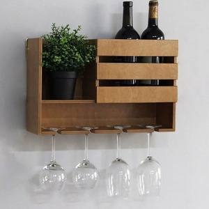 Bán buôn tùy chỉnh Hiện đại giá rượu giá rẻ gỗ và kính tường giá cho mát hiển thị cho bên giữ rượu trong bao bì carton - Product Image 2