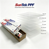 Film de protection transparent auto-réparant haute brillance SunTek Reaction PPF, équivalent usine, épaisseur 7,5 mil/8,5 mil, pour protection de véhicule