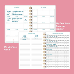 Customized Spiral <strong>Fitness</strong> Journal Workout <strong>Planner</strong> for Men &amp; Women A5 Sturdy Workout Log Book to Track Gym &amp; Home - Product Image 6