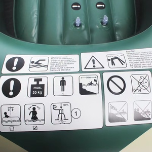Bateau pneumatique de sport en PVC stable, fond rigide épaissi, coque en fibre de verre, moteurs écologiques, pour la pêche et la dérive, Maoshi - Product Image 4