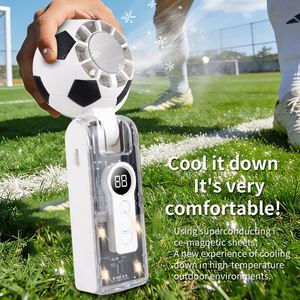 Ventilateur portable à thème football, 100 vitesses, écran LED, rechargeable, pour le sport et les voyages - Product Image 6