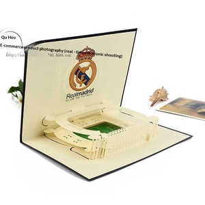 Tarjeta de Felicitación 3D Moderna y Minimalista, Hecha a Mano con Papel Especial Creativo, Venta al Por Mayor de Fábrica, para Uso en Estadios - Product Image 4