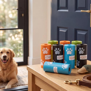 Bolsa para excrementos de mascotas biodegradable y ecológica con logotipo personalizado, bolsa compostable de plástico PE para excrementos de perro. - Product Image 3