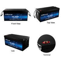 Gros Stock Grmany 12v 100ah 150ah 200ah Batterie Lifepo4 rechargeable avec application intelligente
