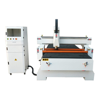 Rouleaux à pousser avec vérins pneumatiques pour routeur CNC avec commande Syntec, moteur et pompe pour table à vide et découpe de panneaux