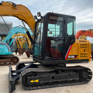 รถขุดมือสอง SANY SY75CPRO ราคาถูก ประสิทธิภาพเยี่ยม รถขุดมือสอง SANY ขาย - Product Image 1