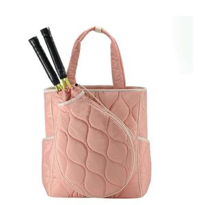 Sac à dos de tennis en peluche matelassé de luxe pour femmes Logo personnalisé pour Gym Badminton Pickleball Paddle Racket Bag White Sports Use - Product Image 5