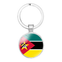 Porte-clés Drapeau Marocain en Verre de Qualité, Accessoire de Sac, Pendentif, Anneau Porte-clés, Design National des Pays, Personnalisé, Vente en Gros Pas Cher