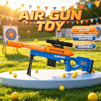 Pistolet à balles d'air en EVA souple personnalisable, jouet de jeu d'extérieur pour enfants avec 12 balles en EVA