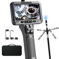 360 °   Endoscope à double objectif avec écran HD 1080p pour l'inspection des tuyaux et des moteurs