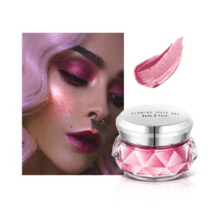 Face Body Beauty Makeup Organic Highlighter Powder Shimmer GlitterJelly Gel Mermaid Eyeshadow