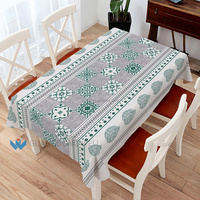 Nappe en PVC à motif géométrique, imperméable, anti-taches et opaque, pour la maison, le bureau, les fêtes et l'extérieur – Prix usine