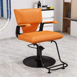 Chaise de Barbier en Acier Inoxydable, Chaise de Coiffure Exclusive pour Salon, Chaise de Coiffure Réglable en Hauteur et Rotative - Product Image 4