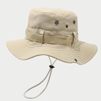 Nouvel arrivage : Chapeau de soleil respirant à large bord avec cordon de serrage pour bébé garçon et fille, idéal pour l'été, la protection solaire, les activités de plein air, le surf et les activités alpines.