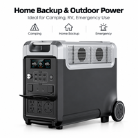 Station d'alimentation portable 3600W LiFePO4, générateur solaire 3840Wh, batterie grande capacité pour camping, camping-car et situations d'urgence – Approvisionnement direct usine