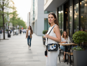 Borsa a tracolla in plastica da donna, 7 pollici, con stampa di cartoni animati, resistente all'acqua, alla moda, per tutte le stagioni - Product Image 2