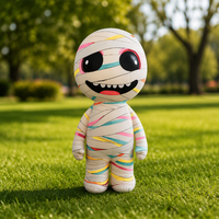 Mascotte gonflable géante personnalisée de momie de dessin animé colorée avec bandages pour décoration de fête de jardin
