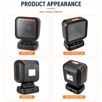 Lecteur de codes-barres omnidirectionnel USB haute vitesse YUANAIDC 1D/2D QR Code, 400 lectures/secondes, capteur CMOS, POS, vente au détail, stock, SDK