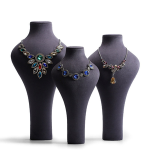 Leather Necklace Display Mannequin with Customized Color and <b>Packaging</b> for Elegant Necklace Showcase - Product Image 2