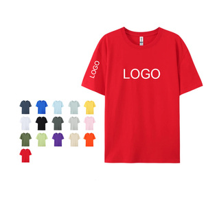 Wholesale Unisex Personalized Sublimation 180gsm Cotton T-shirt O-Neck Plus Size Adult Cotton T-shirts