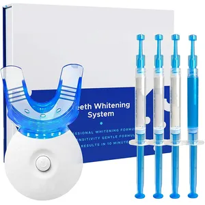 Nouveau kit de blanchiment des dents led, étiquette privée quantité minimale de commande, kit de gel de blanchiment des dents, offre spéciale